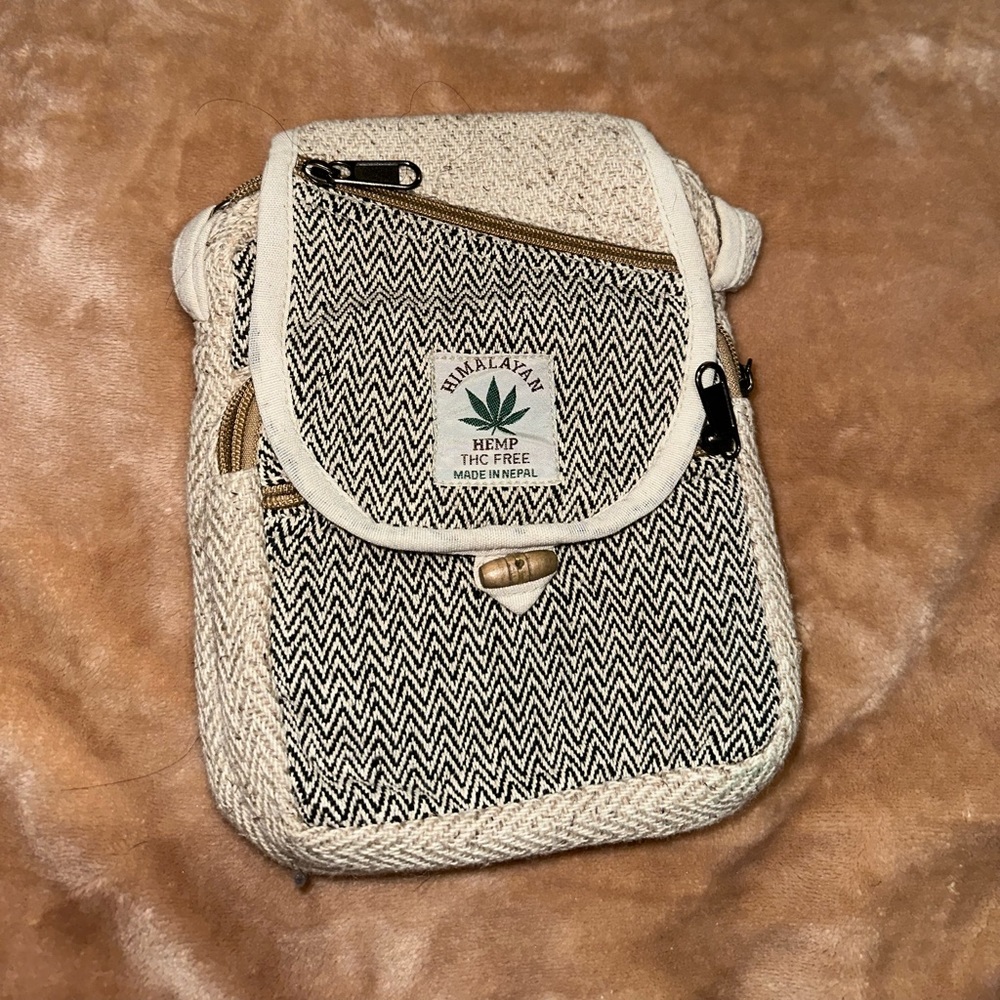 Hemp crossbody bag